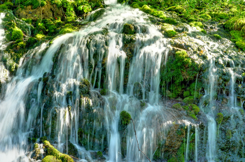 Lađevac springs waterfall, Tara