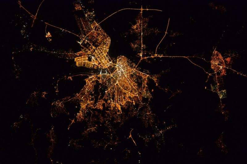 Belgrade from space