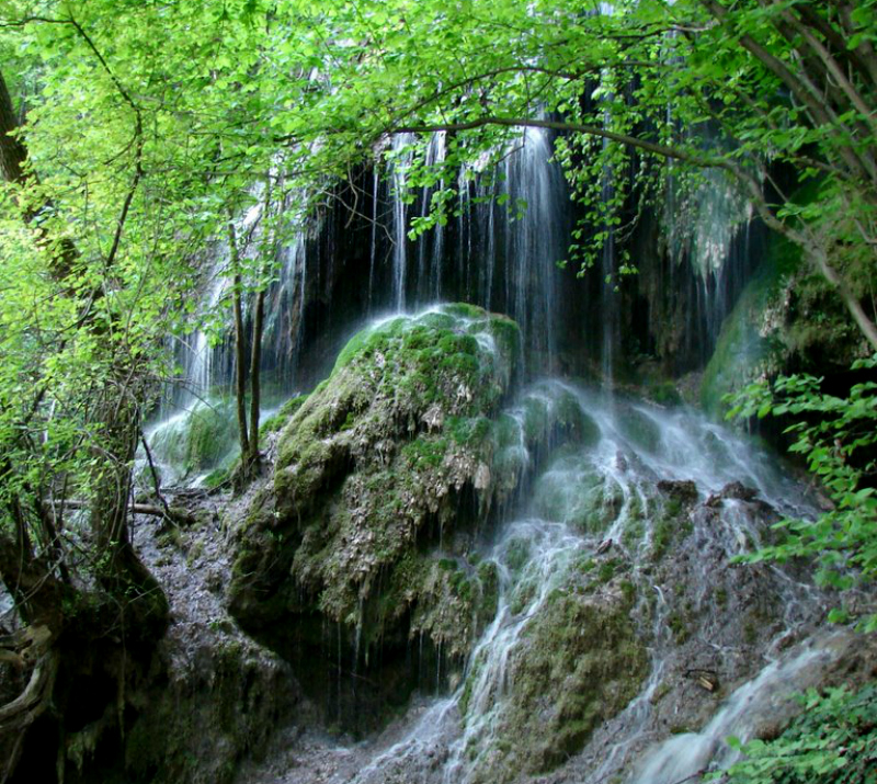 The Burev waterfall