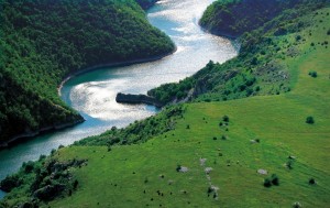 Sjeničko lake surroundings on Mt. Zlatar