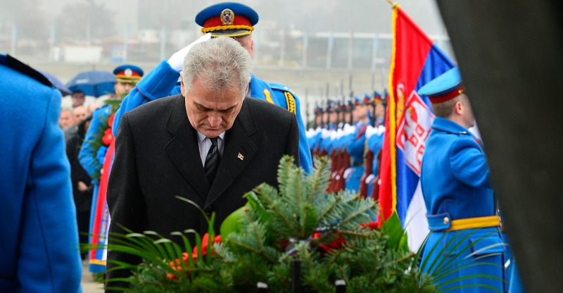 Nikolic lays wreath in commemoration of Veterans Day