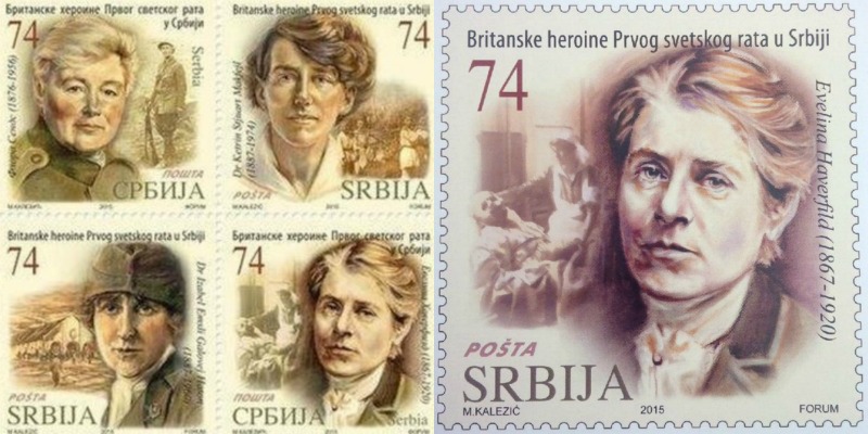 Serbia pays respect to Scottish heroines from WWI with the stamps