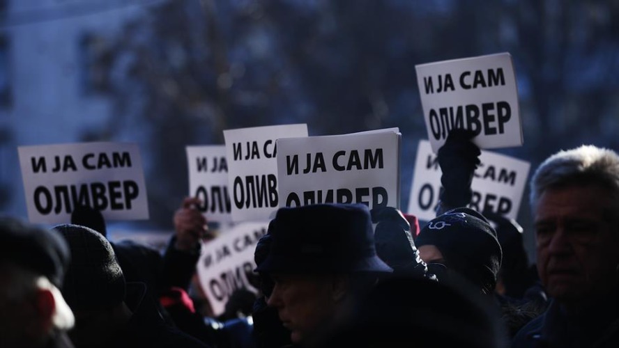 Skup podrške Oliveru Ivanoviću u Beogradu