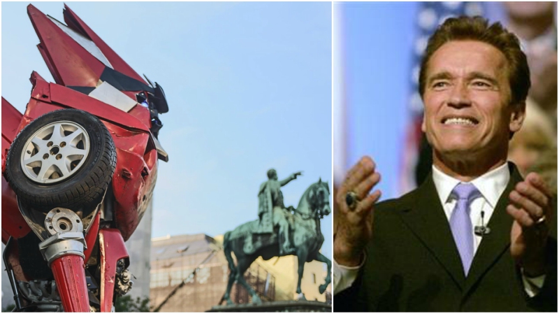 Schwarzenegger Bought the Belgrade Transformers!