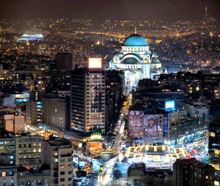 Belgrade at night