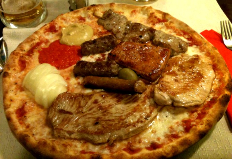 the Serbian pizza