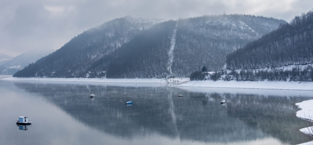 Your Perfect Winter Escape: Lake Zlatar Covered in Snow