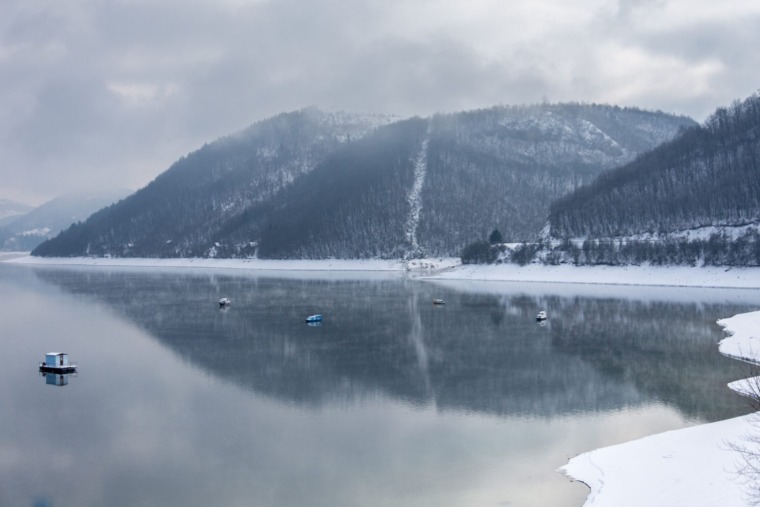 Your Perfect Winter Escape: Lake Zlatar Covered in Snow