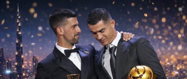 Novak Đokovic Receives Special Globe Soccer Award in Dubai