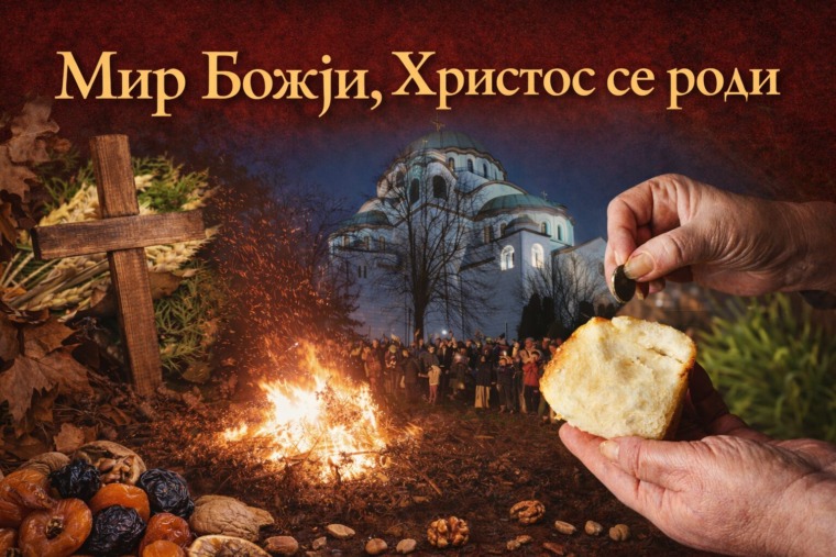 Today is Božić: Mir Božji, Hristos se rodi