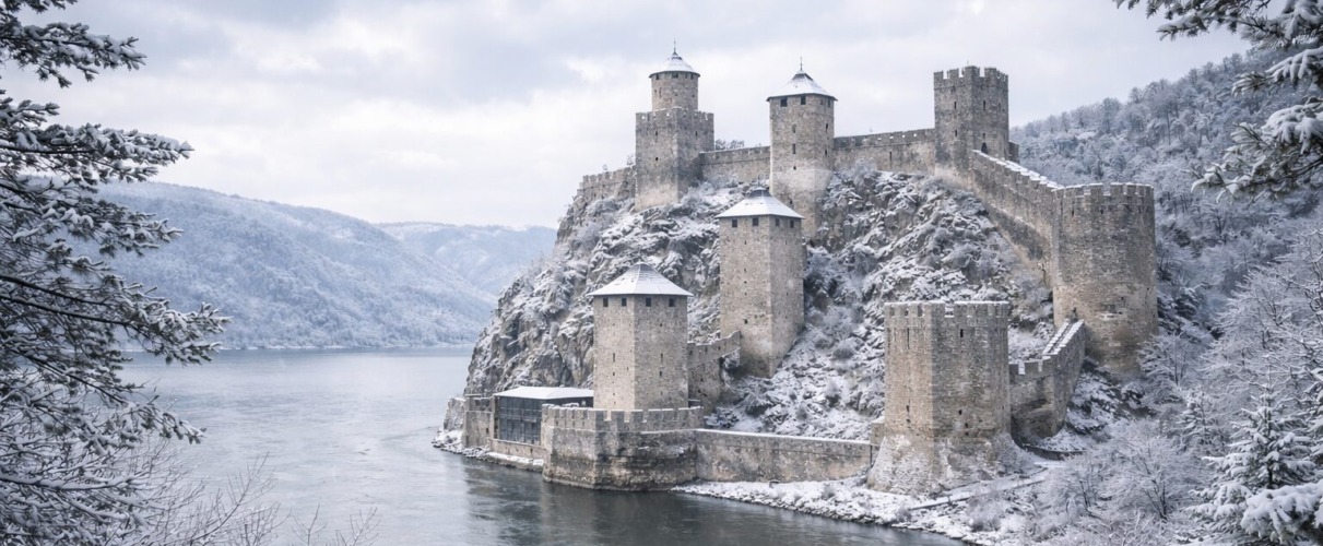 Golubac: Zima na kapiji Dunava
