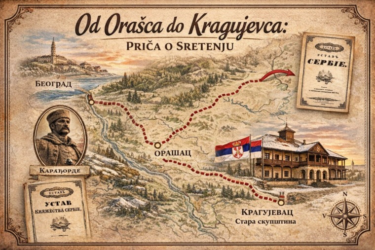 Tragovima Sretenja: Putovanje kroz mesta rođena moderna Srbija