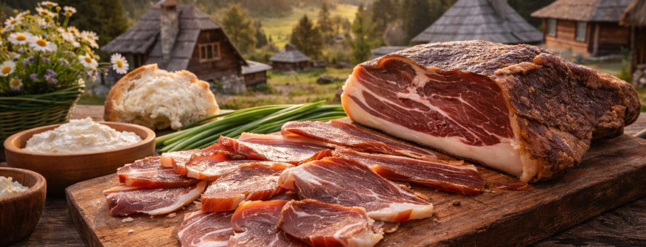 Zlatiborska i užička pršuta – ukus planine, dima i strpljenja