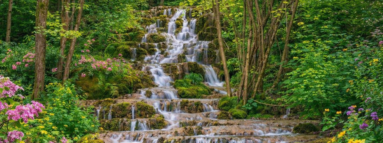 Bigar Waterfall in Spring: Serbia’s Living Sculpture
